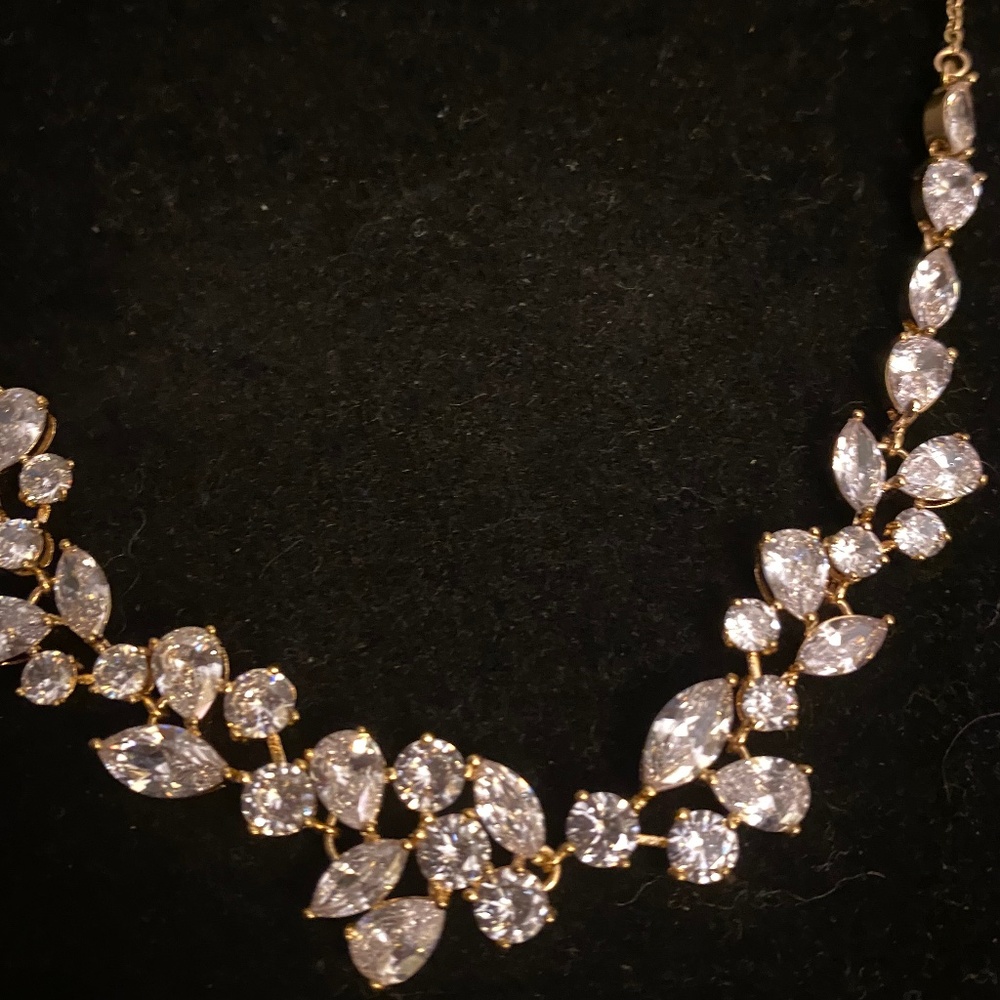 Gold Rhinestone Necklace